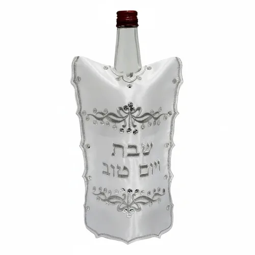 כיסוי לבקבוק יין סטן "עיטורים" 26 ס"מ, UK87533, ארט יודאיקה