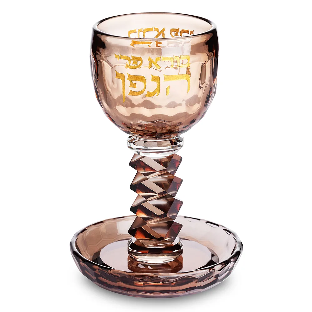 גביע קריסטל מהודר 16 ס"מ תכולה 100 מ"ל, UK83994, ארט יודאיקה