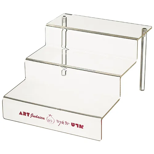 מעמד אקריליק לתצוגה 3 קומות 23x28 ס"מ, UK49629, ארט יודאיקה