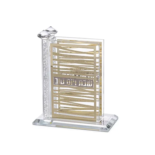 מעמד לגפרורים קריסטל עם פלקטות "פסים" 11X14 ס"מ, UK82156, ארט יודאיקה