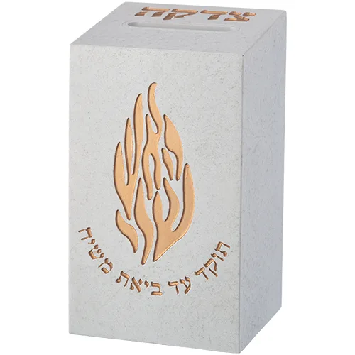 קופת צדקה "האש שלי" מפולימר 13 ס"מ, UK81464, ארט יודאיקה