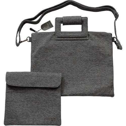תיק מפואר לטלית דמוי עור עם ריקמה 31X38 ס"מ, UK67363, ארט יודאיקה