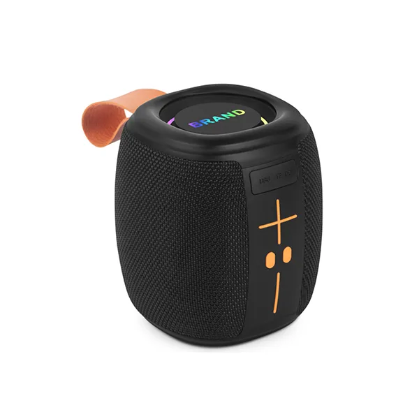 רמקול Bluetooth 5W עם אפשרות למיתוג ייחודי בלוגו מואר צבעוני, 5418 זיאוס