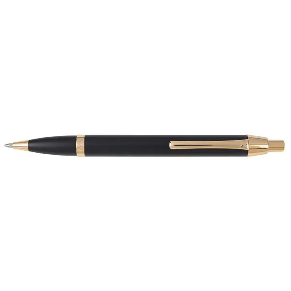 עט ניקו אנודייז Nikko Anodize כדורי שחור קליפס זהב, XP 839 זיאוס