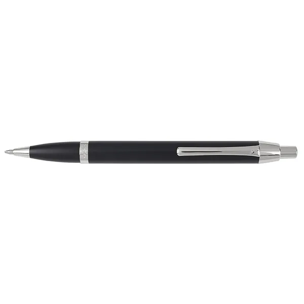 עט ניקו אנודייז Nikko Anodize כדורי שחור קליפס כרום, XP 836 זיאוס