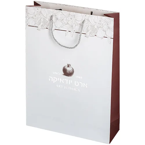 שקית נייר גודל 21x15 ס"מ ארט מהודרת, UK81347, ארט יודאיקה