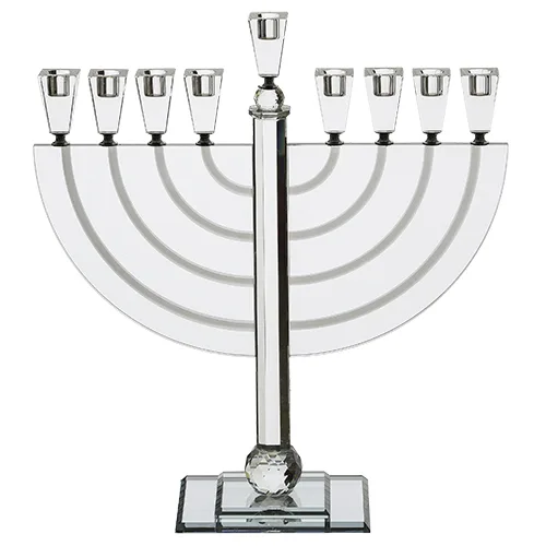 חנוכייה קריסטל מהודרת 50 ס"מ, UK45714, ארט יודאיקה