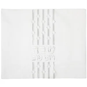 כיסוי חלה מהודר דמוי עור עם רקמה 55X45 ס"מ, UK67339, ארט יודאיקה