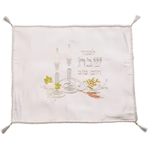 כיסוי חלה סטן מהודר עם ריקמה 52x42 ס"מ, UK66889, ארט יודאיקה