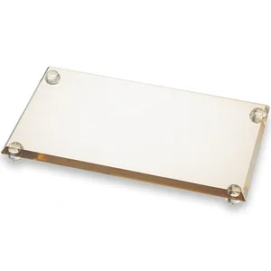 מגש קריסטל מהודר לפמוטים 23X13 ס"מ, UK82552, ארט יודאיקה