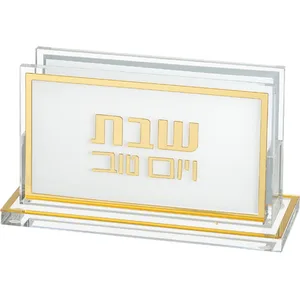 מחזיק גפרורים אקריליק זהב שוכב, UK50088, ארט יודאיקה
