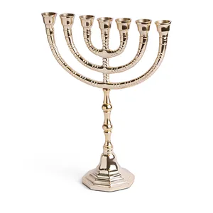 מנורה גימור ניקל 28 ס"מ, UK40010, ארט יודאיקה