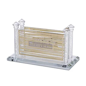 מעמד לגפרורים קריסטל עם פלקטות "פסים" 8X16 ס"מ, UK82158, ארט יודאיקה