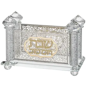 מפיון קריסטל מהודר עם פלקטה "עיטור", UK40997, ארט יודאיקה