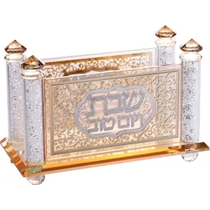 מפיון קריסטל מהודר עם פלקטה "עיטור", UK81256, ארט יודאיקה