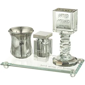 סט הבדלה מהודר מקריסטל 22x11 ס"מ, UK80059, ארט יודאיקה