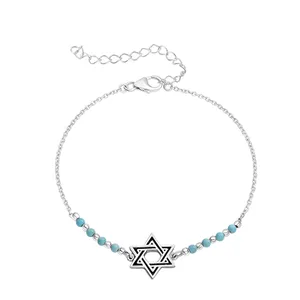 צמיד כסף טהור 925 "מגן דוד", UK80982, ארט יודאיקה