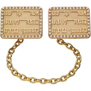 קליפס לטלית גימור זהב עם שרשרת 21 ס"מ, UK82918, ארט יודאיקה