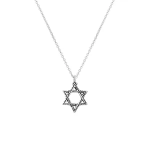שרשרת כסף טהור 925 "מגן דוד", UK80971, ארט יודאיקה
