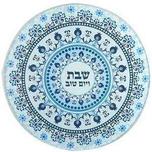 תחתית מודפסת לסיר מזכוכית בלתי שבירה "עיטורים", UK55462, ארט יודאיקה