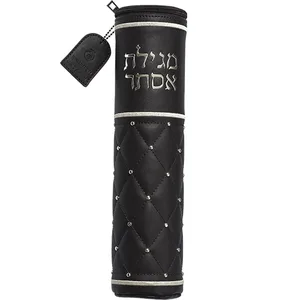 תיק למגילת אסתר פיו עם אותיות בולטות עבור קלף 25 ס"מ, UK66763, ארט יודאיקה