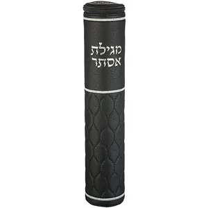 תיק למגילת אסתר פיו עם אותיות בולטות עבור קלף 39 ס"מ, UK67195, ארט יודאיקה