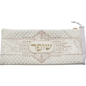 תיק לשופר מהודר דמוי עור עם רקמה 20X42 ס"מ, UK66998, ארט יודאיקה