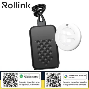 ROLLTAG תג מזוודה עם תג איתור חכם שתואם גם ל-iOS וגם ל-Android (מוסמך Apple ו-Google) מבית המותג Rollink, 1807 זיאוס