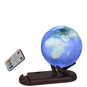 מעמד שולחני משולב עם גלובוס מואר ורמקול Bluetooth, 5328 זיאוס