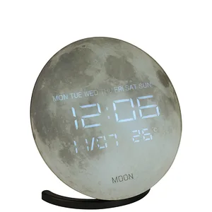 "ירח" שעון דיגיטלי שולחני משולב עם רמקול Bluetooth, 5327 זיאוס