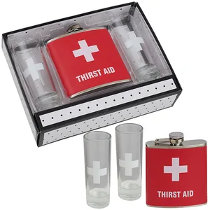 "First Aid" מארז מתנה פלסק ושתי צ´ייסרים, 5146-2 זיאוס