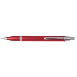 עט ניקו אנודייז Nikko Anodize כדורי אדום קליפס כרום, XP 835 זיאוס