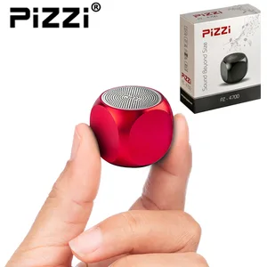 "פיצי מיני" PiZZi Mini רמקול Bluetooth עוצמתי 3W במיוחד 35 מ"מ בלבד בצבע אדום, PZ 4700-5 זיאוס