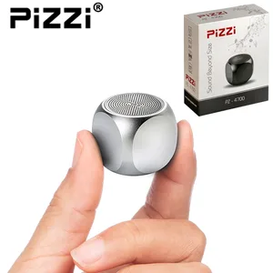 "פיצי מיני" PiZZi Mini רמקול Bluetooth עוצמתי 3W במיוחד 35 מ"מ בלבד בצבע כסף, PZ 4700-1 זיאוס