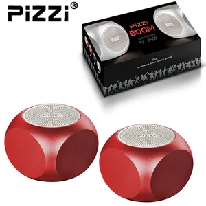 "פיצי בום" PiZZi Boom זוג רמקולים Bluetooth עוצמתי 2x5W במיוחד בצבע אדום, PZ 8500-5 זיאוס