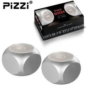 "פיצי בום" PiZZi Boom זוג רמקולים Bluetooth עוצמתי 2x5W במיוחד בצבע כסף, PZ 8500-1 זיאוס