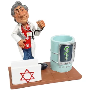 מעמד שולחני "רופא" עם כוס לעטים ומעמד לכרטיסי ביקור, 3857 זיאוס