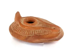 מנורת שמן מחרס