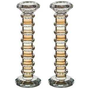 זוג פמוטי קריסטל מהודרים 22.5 ס"מ, UK49650, ארט יודאיקה