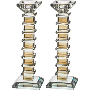 זוג פמוטי קריסטל מהודרים 22.5 סמ, UK41948, ארט יודאיקה