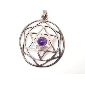 תליון מגן דוד מעוצב מכסף