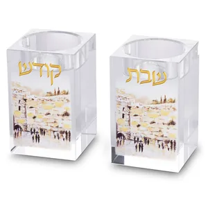 זוג פמוטי קריסטל מהודרים 8 ס"מ, UK82954, ארט יודאיקה