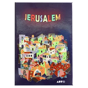 מגנט פח 58 ס"מ ירושלים אנגלית, UK44934, ארט יודאיקה