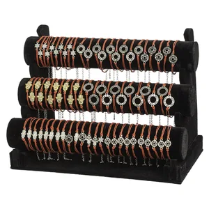 סטנד מעורב צמידים עם אורנומנטים - 72 יח על סטנד, UK47481, ארט יודאיקה
