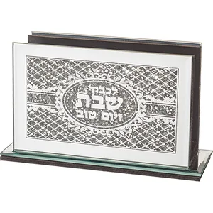 מחזיק גפרורים זכוכית עם אבנים 15X8 ס"מ, UK48553, ארט יודאיקה