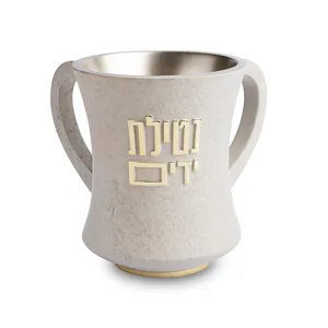נטלה מהודרת מפולימר גוון בטון בז' 12.5 ס"מ, UK56027, ארט יודאיקה