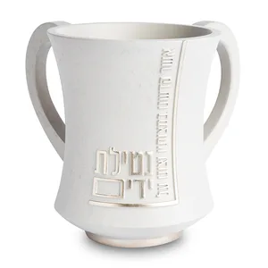 נטלה מהודרת מפולימר גוון בטון בז' 12.5 ס"מ, UK86536, ארט יודאיקה