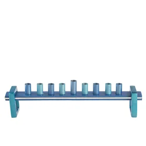 חנוכייה אלומיניום לנרות מהודרת 27x5 ס"מ, UK42375, ארט יודאיקה