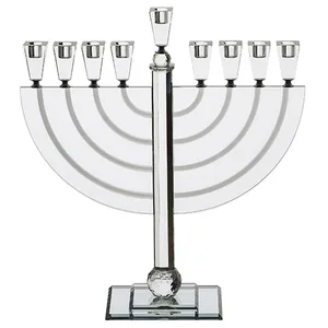 חנוכייה קריסטל מהודרת 50 ס"מ, UK45714, ארט יודאיקה